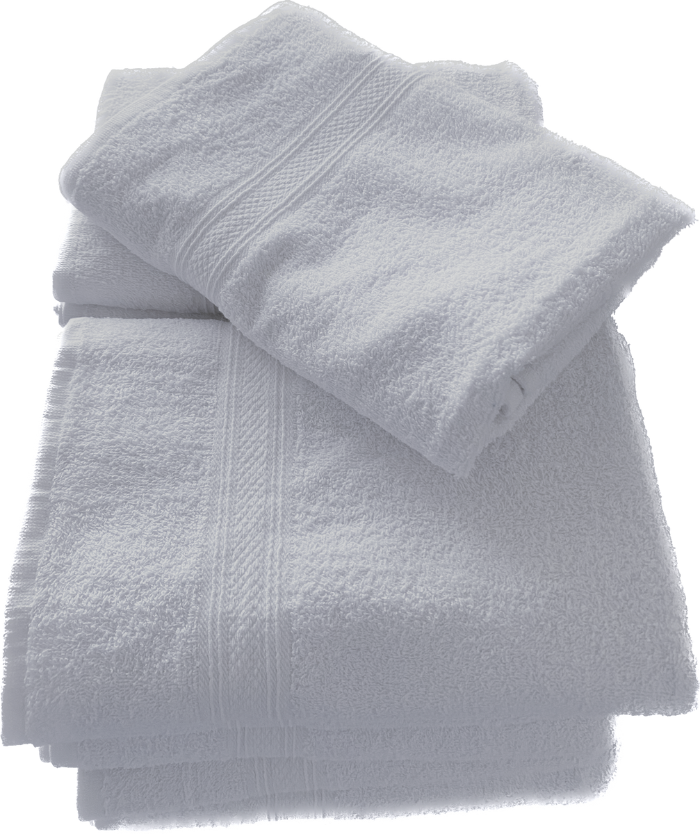 Bath Towels Cotton Medium Size 22x44, White