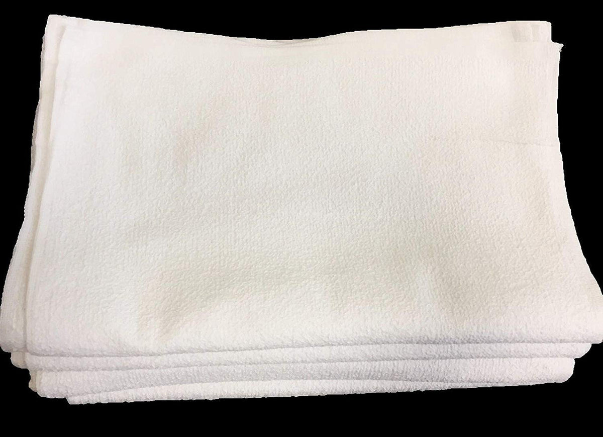 16X19 Wholesale White Bar Towels - Towel Supercenter