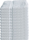 12x12 Towels N More 12 Deluxe Washcloths - Ring Spun Cotton with Dobby Border- 1 lbs