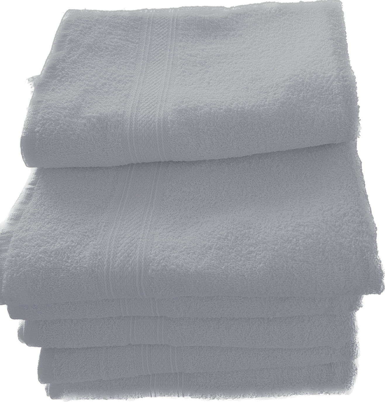 12 Pack White 22x44 Bath Towels 100% Ring Spun Cotton Loop