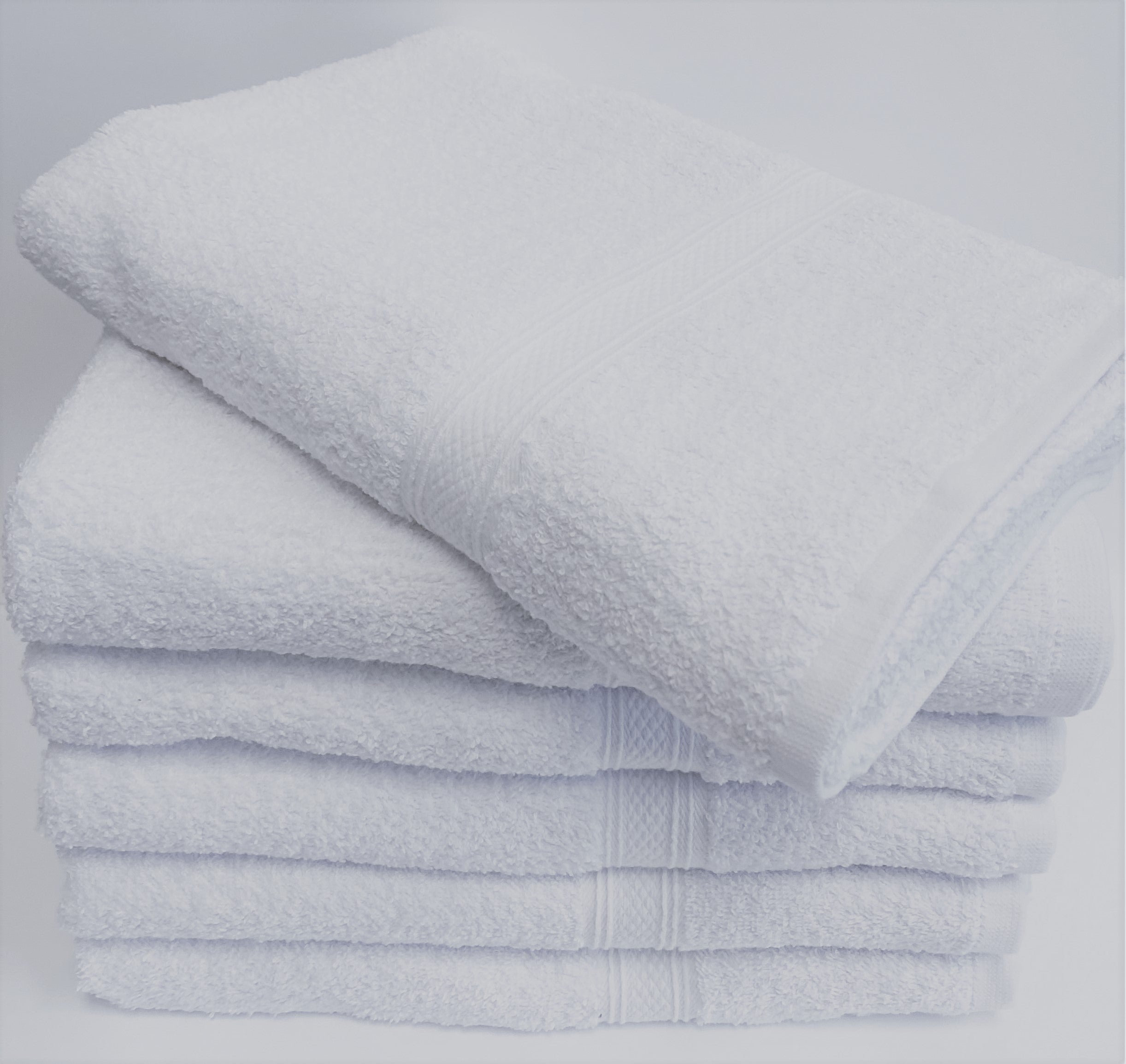 Premium Hotel Hand Towels 16x27 3.25 lb 100% Ringspun Cotton with Dobby  Border - Case of 12