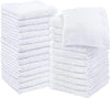 12x12 Towels N More 12 Basic Washcloth Blended Cotton Polyester Face Towels 1 lb with Cam Border