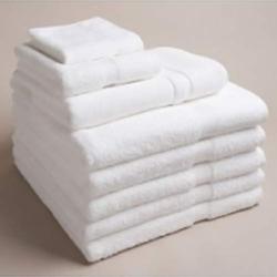 Admiral Hospitality Bath Towels (Bulk Case of 60), 24x48 in. or 24x50 in., White Blended Cotton - 24 x 50