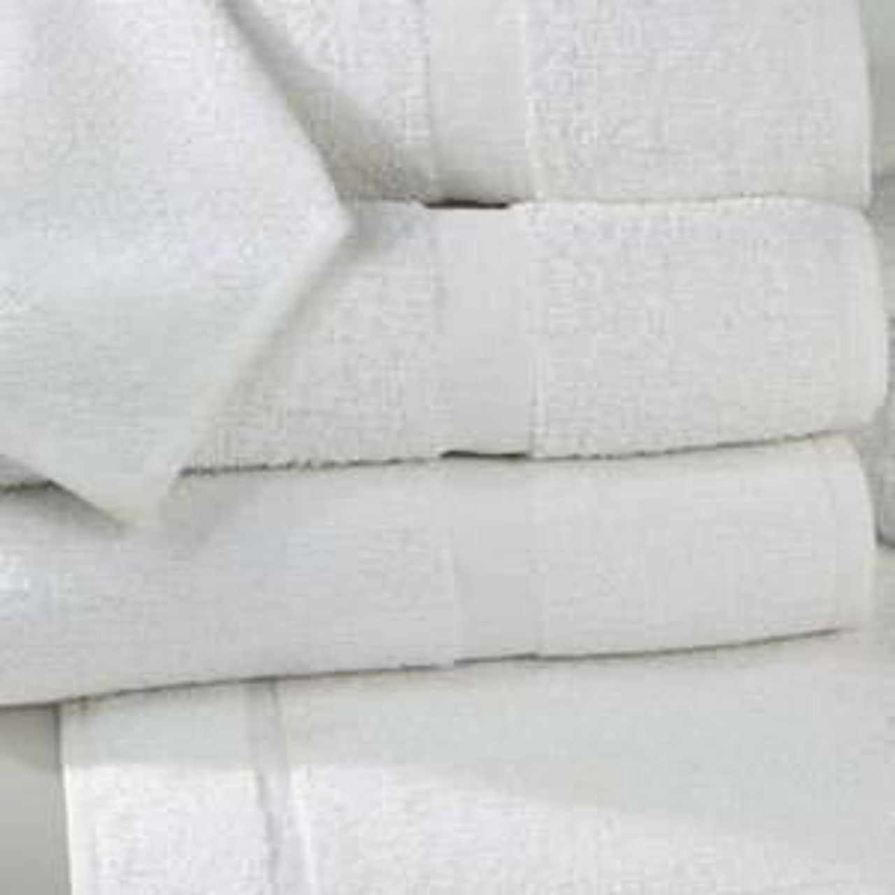 Admiral Hospitality Bath Towels 12-Pack, 24x48 in. or 24x50 in., White Blended Cotton - 24 x 48