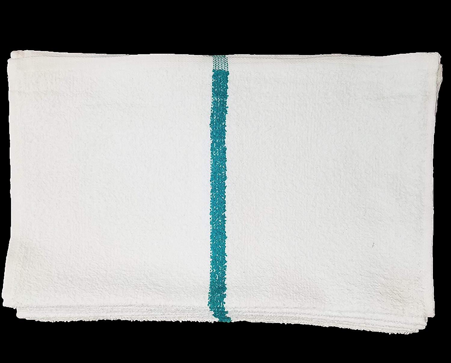 GOLD TEXTILES New Cotton Blend White Restaurant Bar Mops Kitchen Towels  (36, Blue Stripe)
